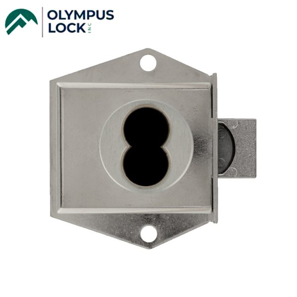 Olympus - 725M - IC Core Mortise Deadbolt Cabinet Door Lock - BEST SFIC - 1-3/8" to Cylinder Length - Standard Length Bolt - Satin Chrome - Optional Handing - Grade 1